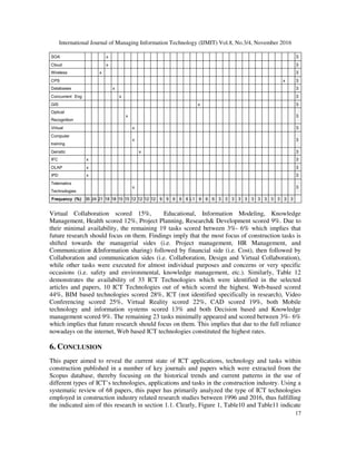 A REVIEW OF ICT TECHNOLOGY IN CONSTRUCTION | PDF