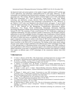 A REVIEW OF ICT TECHNOLOGY IN CONSTRUCTION | PDF