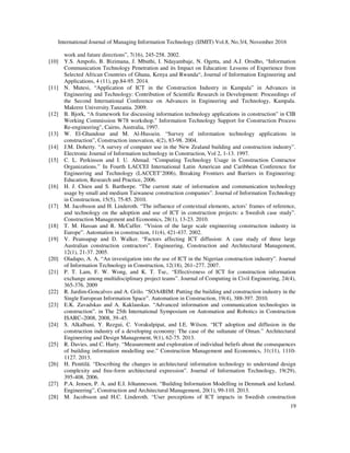 A REVIEW OF ICT TECHNOLOGY IN CONSTRUCTION | PDF