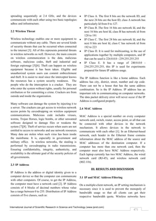 A Review of IP and MAC Address Filtering in Wireless Network Security | PDF