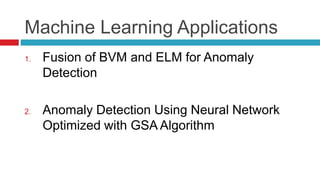 A review of machine learning based anomaly detection | PPTX