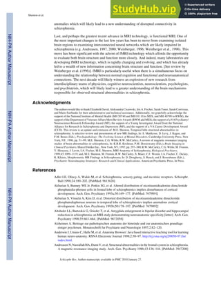A Review Of MRI Findings In Schizophrenia | PDF