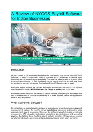 Best Payroll Software for Indian Businesses | PDF