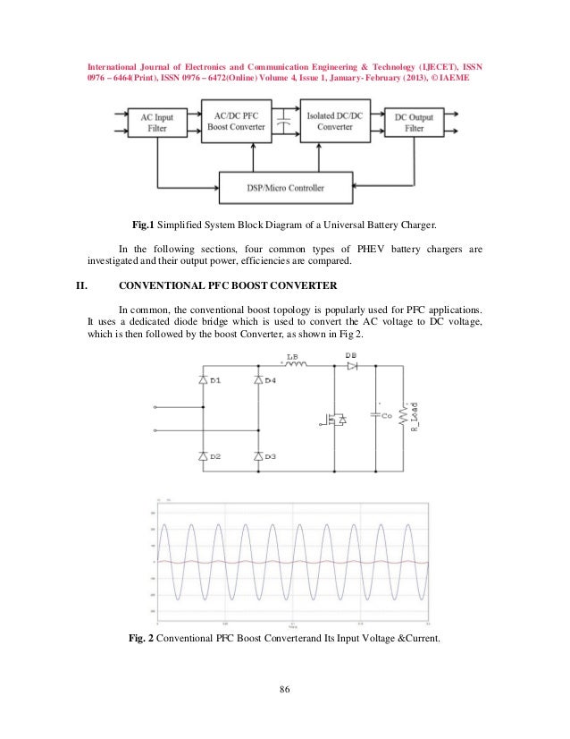 A review of pfc boost converters for hybrid electric vehicle battery