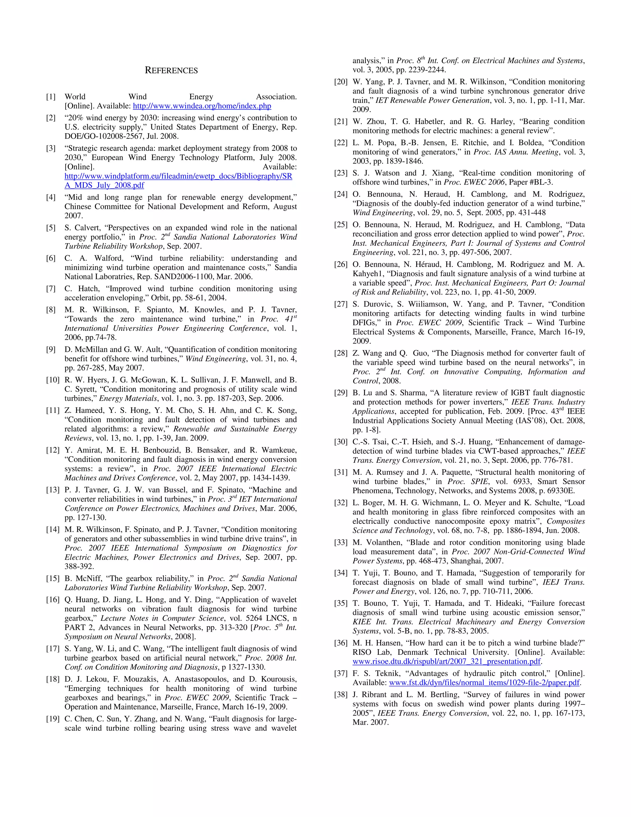 A review of recent advances in wind turbine condition monitoring and ...