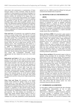 A review of techniques in optimal sizing of hybrid renewable energy ...