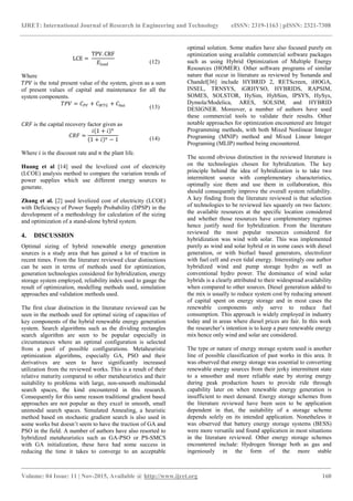 A review of techniques in optimal sizing of hybrid renewable energy ...
