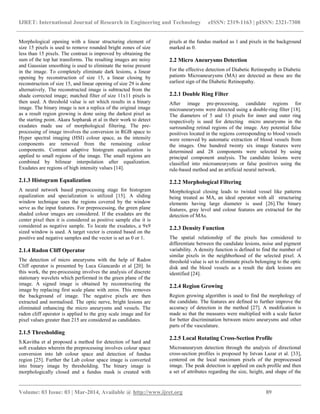 A review on implementation of algorithms for detection of diabetic ...