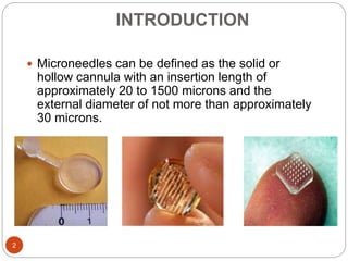 Microneedles | PPTX