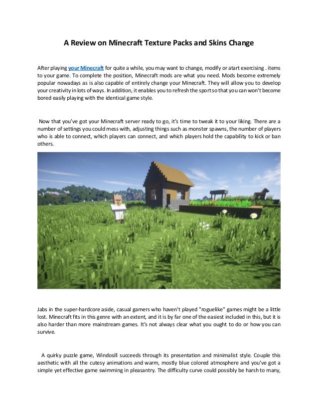 A Review On Minecraft Texture Packs And Skins Change A Review On Minecraft Texture Packs And Skins Change