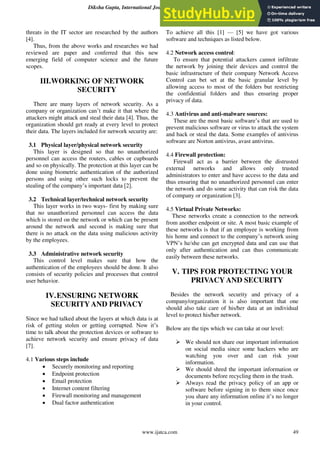 A Review On Network Security And Privacy | PDF