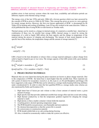 A review on phase change materials and their applications (1) | PDF