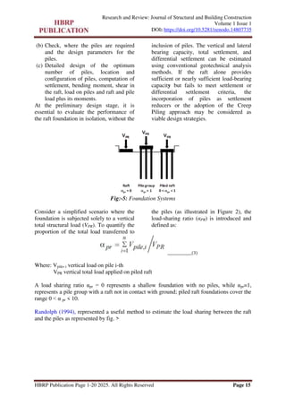 A Review on Piled- Raft Foundation analysis methods and Recommendations ...