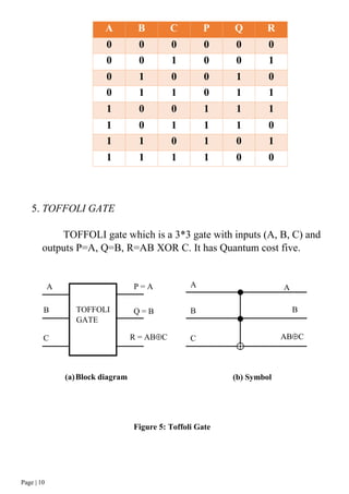 A review on reversible logic gates and their implementation | PDF