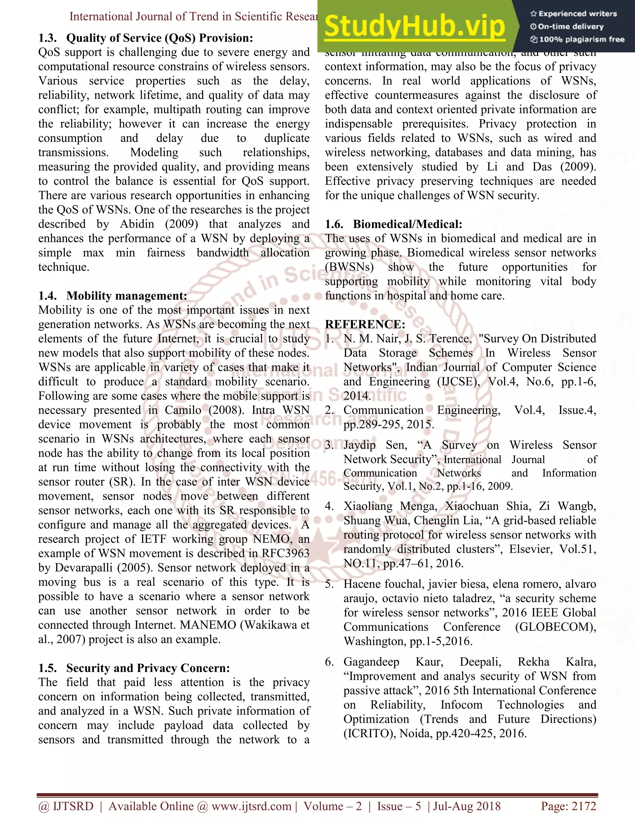 A Review On Wireless Sensor Network | PDF
