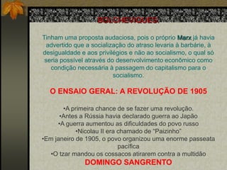 Mais da metade do capital russo provinha de uma agricultura atrasada.