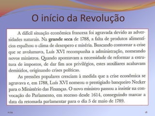 O início da Revolução




11:29                           18
 