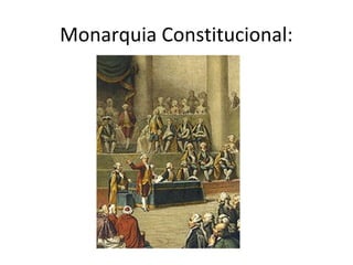 Monarquia Constitucional:
 
