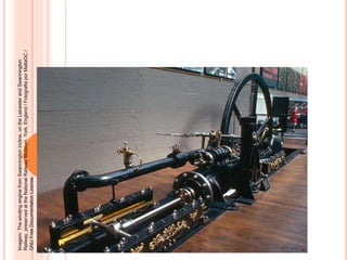 HISTÓRIA, 8º ANO DO ENSINO FUNDAMENTAL
REVOLUÇÃO INDUSTRIAL
REVOLUÇÃO INDUSTRIAL
Imagem:
The
winding
engine
from
Swannington
incline,
on
the
Leicester
and
Swannington
Railway,
preserved
at
the
National
Railway
Museum,
York,
England
/
Fotografia
por
MaltaGC
/
GNU
Free
Documentation
License.
 