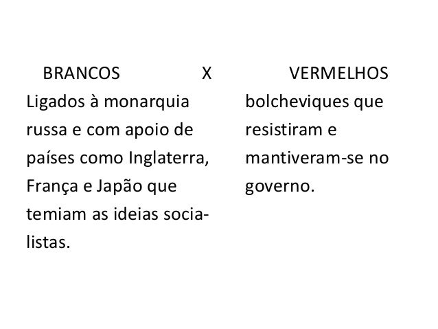 • Os bolcheviques mudaram o nome do partido
para Comunista.
• Isolamento Internacional – a revolução
comunista causou terr...