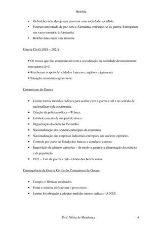 A RevoluçãO SoviéTica