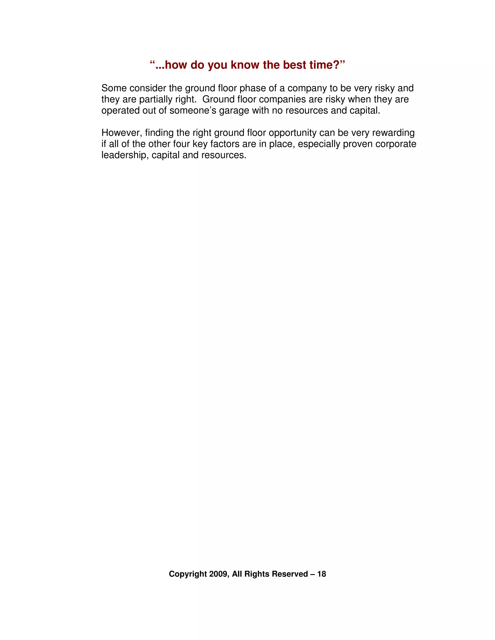 A Revolution In Network Marketing