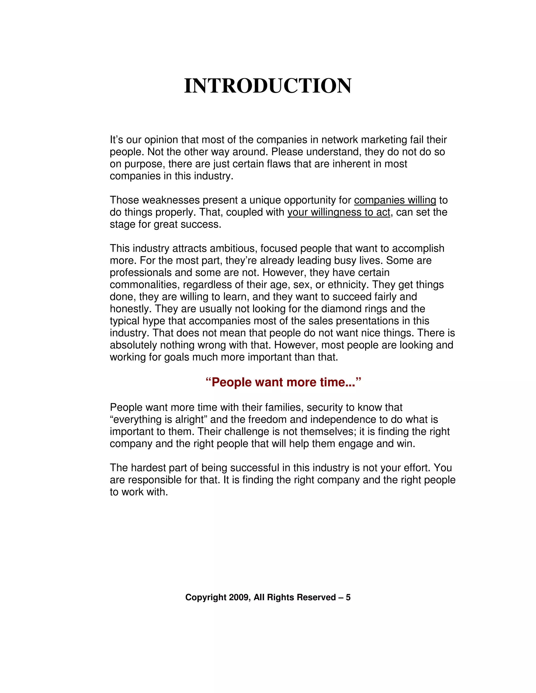 A Revolution In Network Marketing