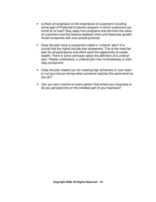 A Revolution In Network Marketing