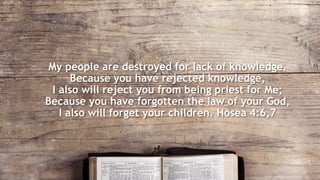 Rejected Knowledge Are You a Biblical Worker? webinar - Os Hillman | PPTX