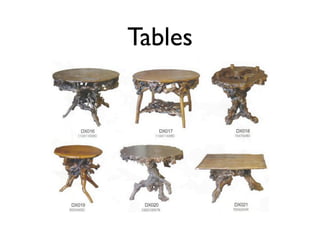Tables
 