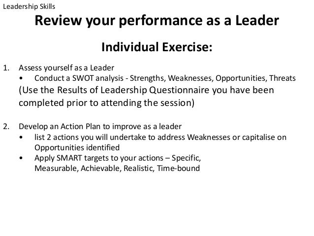 leadership weaknesses list
