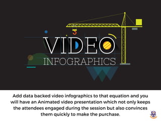 Add data backed video infographics to that equation and you
will have an Animated video presentation which not only keeps
...