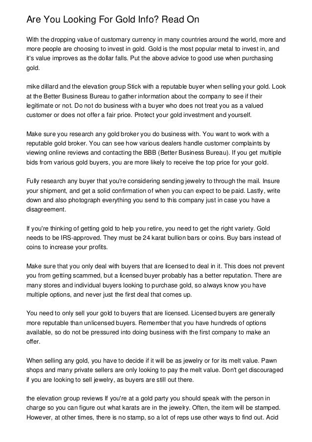 the elevation group complaints