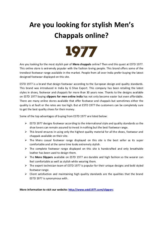 chappals online