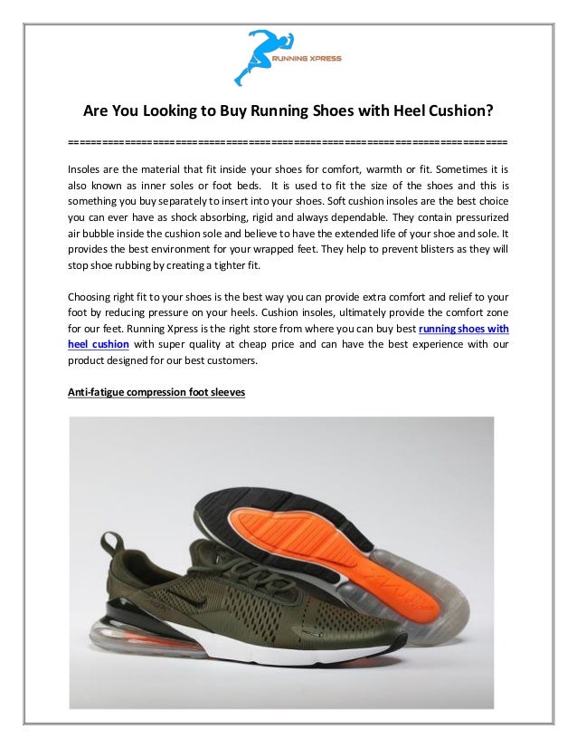 Buy Running Shoes with Heel Cushion