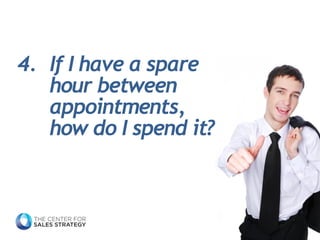 4.If I have a spare hour between appointments, how do I spend it?  
