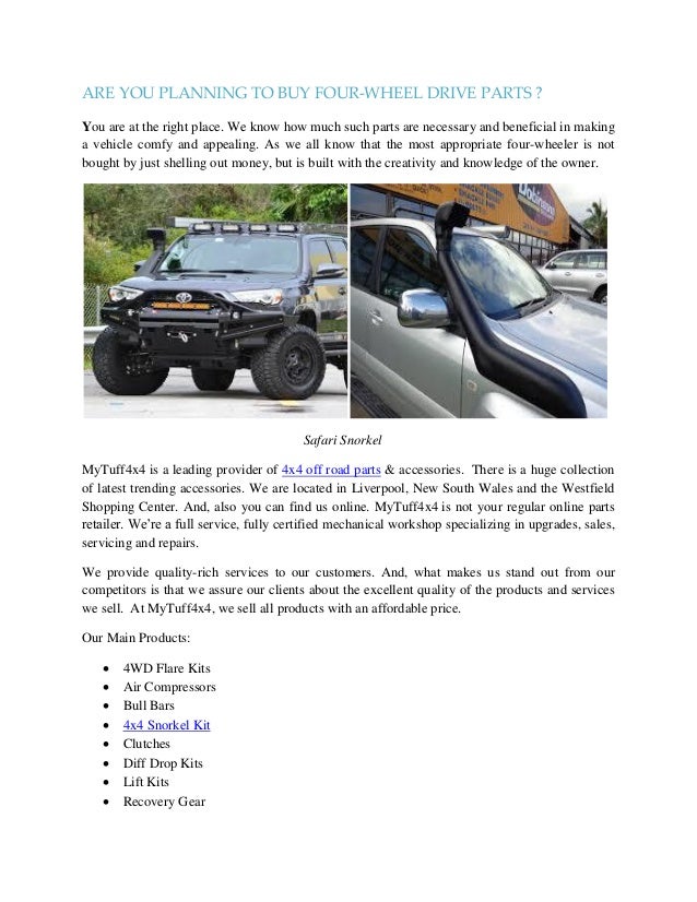 four wheel drive lift kits
