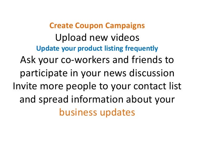 create coupons for your business