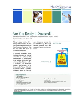 Are you ready to succeed