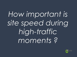 How important is
site speed during
high-traffic
moments ?
 