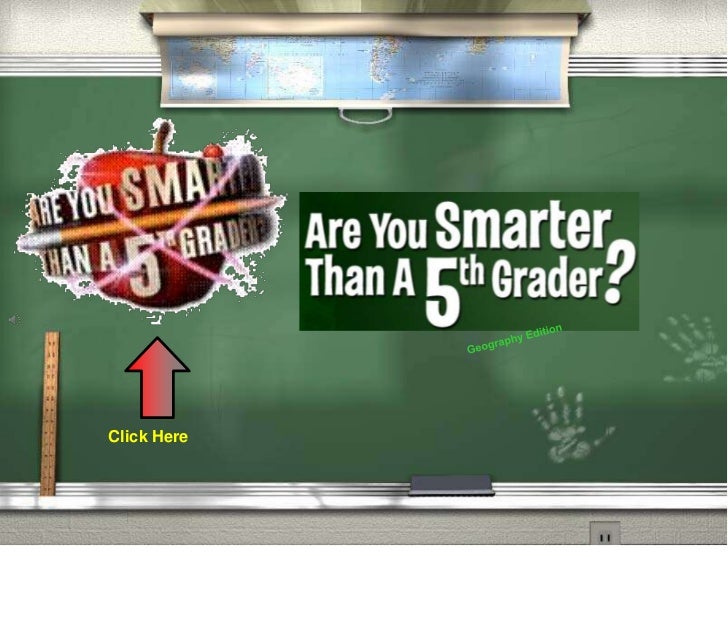 Are You Smarter Than A Fifth Grader Geography Edition Are You Smarter Than A 5th Grader Powerpoint Template