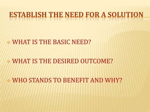 Are you solving the right problem | PPT