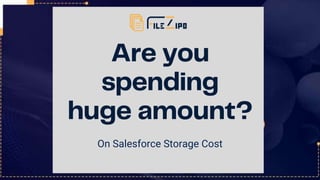 On Salesforce Storage Cost
 
