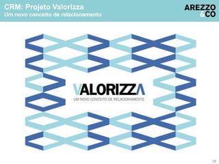 CRM: Projeto Valorizza 
Um novo conceito de relacionamento 
38 
 