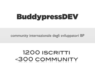 BuddypressDEV

community internazionale degli sviluppatori BP



    1200 iscritti
  <300 community
 