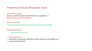 ARF management and care for resident in paeds | PPTX