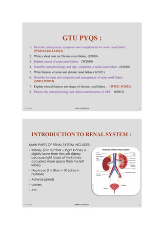 ACUTE AND CHRONIC RENAL FAILURE PATHOPHYSIOLOGY