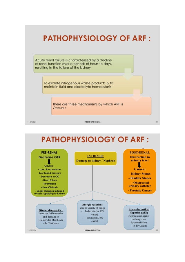 ACUTE AND CHRONIC RENAL FAILURE PATHOPHYSIOLOGY | PDF