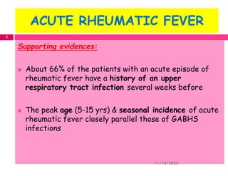 Acute rheumatic fever and acute rheumatic heart disease | PDF