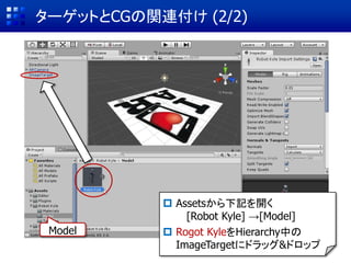 ① Apply
ターゲットの利用 (4/5)
② Image Targetをクリック
 